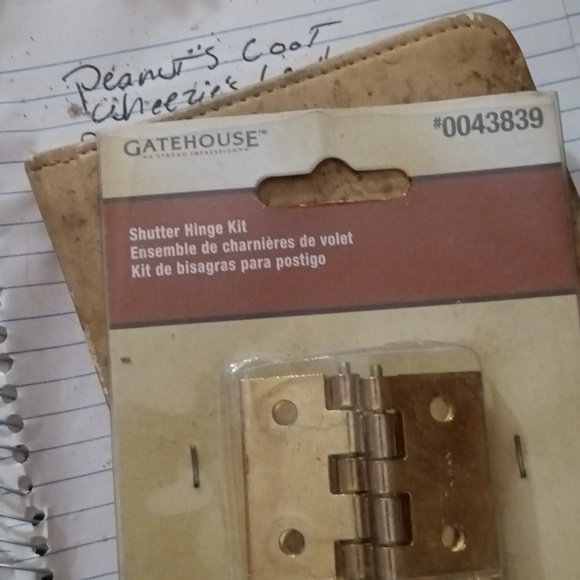 Brass shutter hinge kit new - Picture 3 of 6